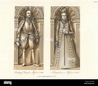 Esculturas funerarias de Jorge I, Landgrave de Hesse-Darmstadt y su esposa Magdalena de Lippe ...