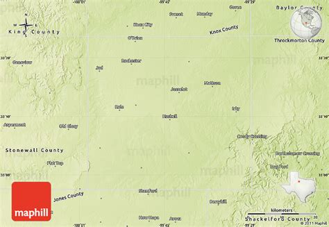 Physical Map Of Haskell County