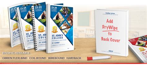 Obrien School Diaries Secondary Full Colour Covers