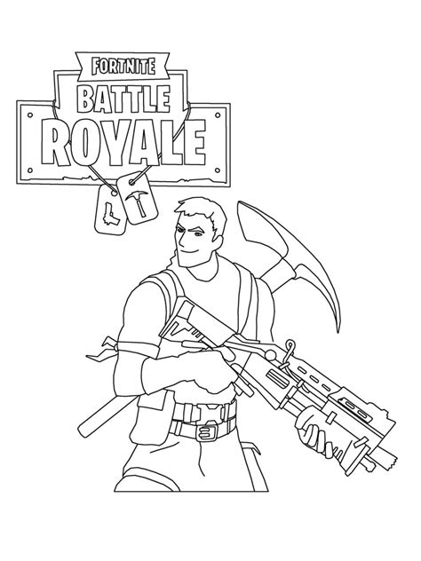 Stampa E Colora Fortnite Disegno Da Colorare