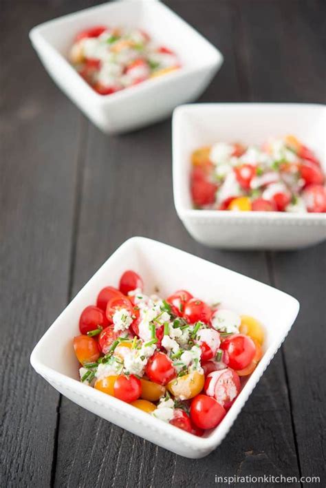 Cherry Tomatoes With Buttermilk Blue Cheese Dressing Cherry Tomato