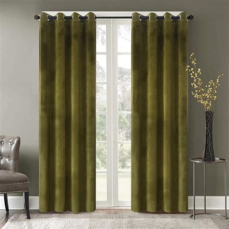 Uk Olive Green Velvet Curtains