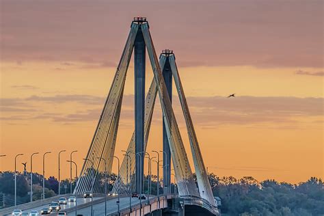 Clark Bridge At Sunrise Photograph By Morris Finkelstein