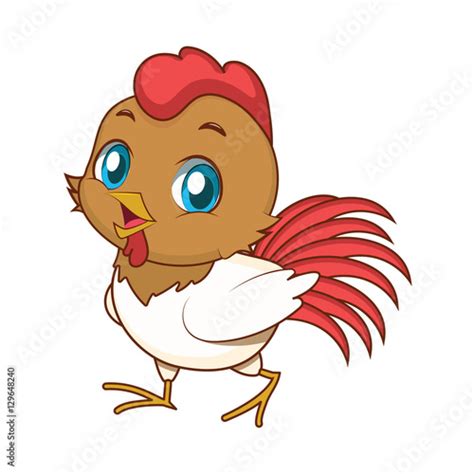 Cute Rooster Illustration Ver 2 Stock Image And Royalty Free Vector