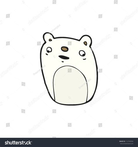 Cartoon Funny Polar Bear Stock Vector Royalty Free 112743550