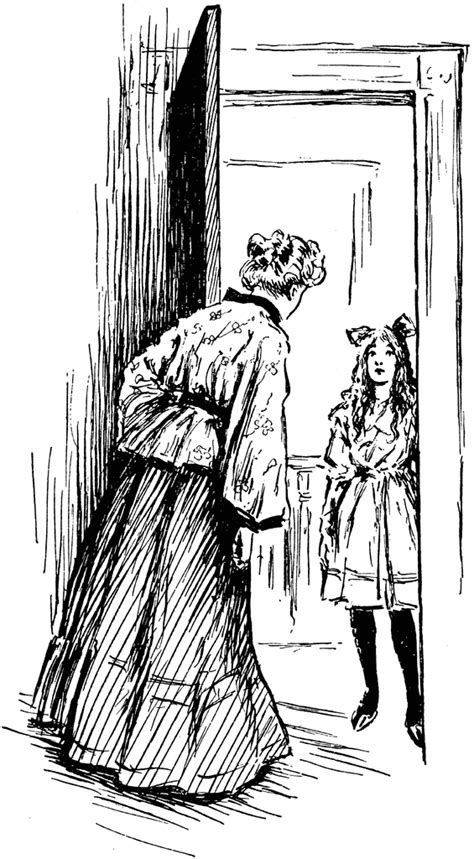 Woman Answering Door Clipart Etc