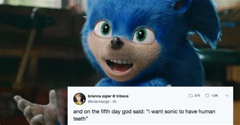 Reactions To Sonic The Hedgehogs Teeth Popsugar Uk Parenting