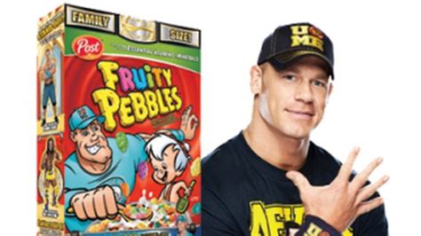 John Cena Goes Over On Fred Flintstone In Latest Wwe Fruity Pebbles