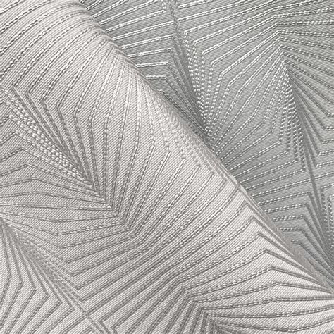 Solitaire Textured Silver Geometric Wallpaper Fads