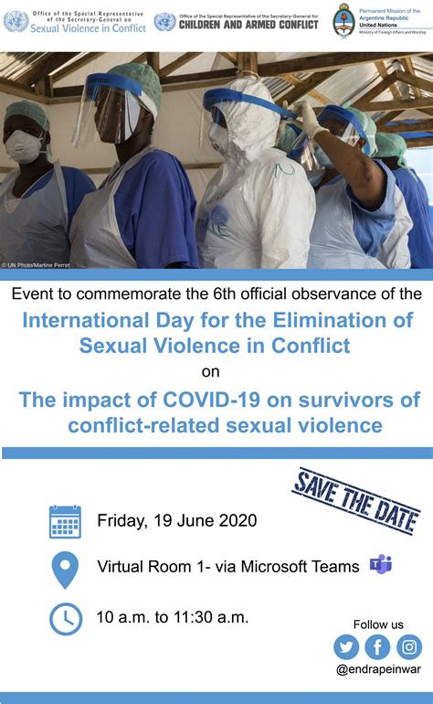 International Day For The Elimination Of Sexual Violence In Conflict United Nations Office Of