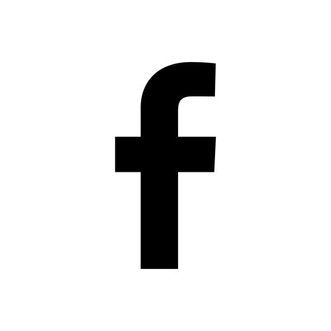 Black Facebook Logo Transparent