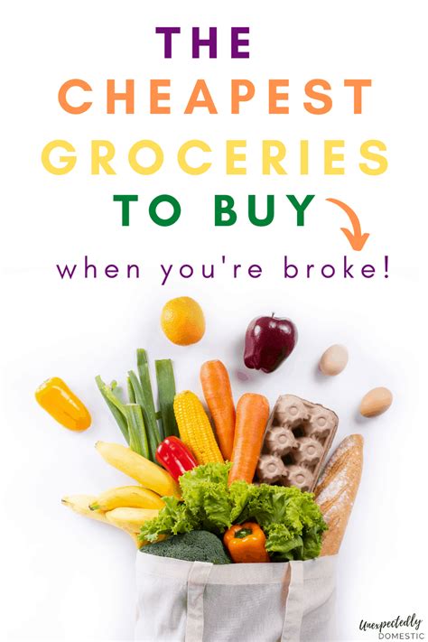 75 Cheap Grocery List Ideas The Cheapest Foods To Buy On A Budget
