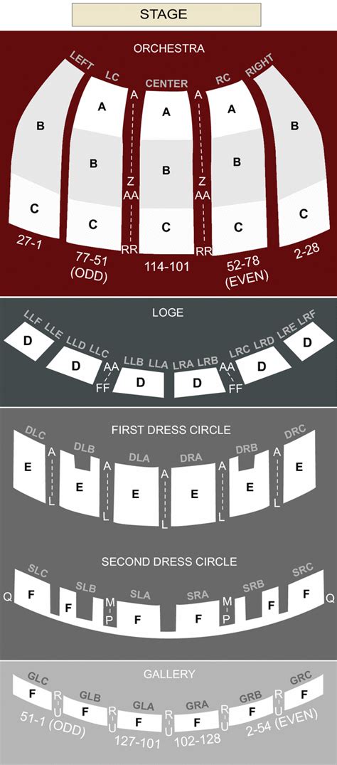 Fox Theater Atlanta Seating Chart