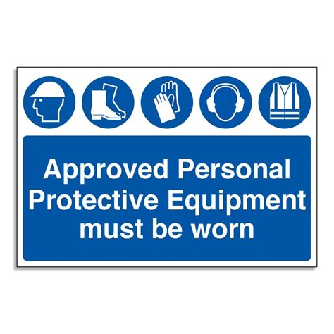 Personal Protective Equipment Sign Ppe Sign Hpd Signs