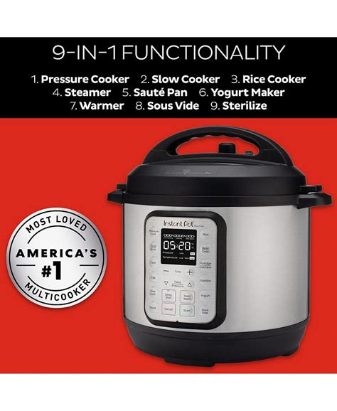 Instant Pot Duo Plus 6 Qt 9 In 1 One Touch Multi Cooker Macys