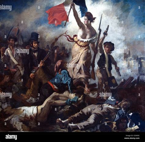 Eugène Delacroix Le 28 Juillet La Liberté Guidant Le Peuple July 28