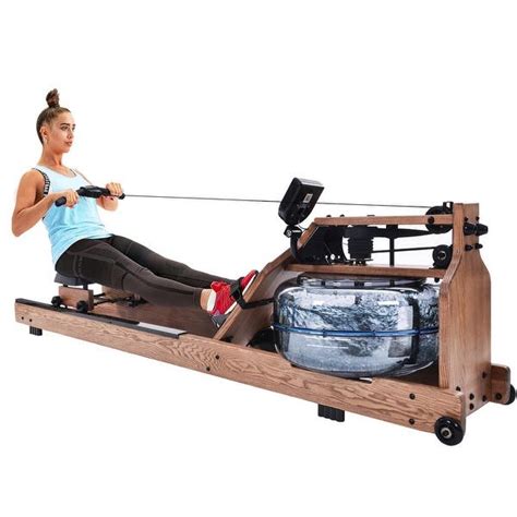 Water Rowing Machine For Home Use Water Resistance Rower In Ash Wood