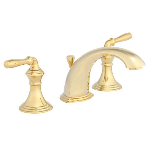It gives you the designer touch of polished brass with the durability of chrome, and is guaranteed for life. KOHLER Devonshire 8 in. Widespread 2-Handle Low-Arc ...