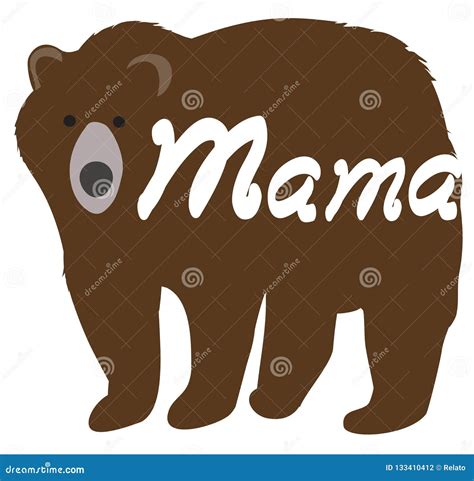 Vector Mama Bear And Baby Bear 183101179