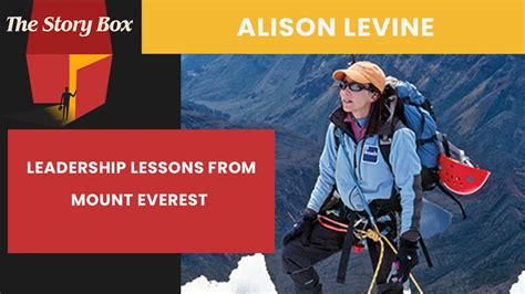 Leadership Lessons From Mount Everest Alison Levine Youtube