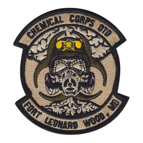 84 Chemical Battalion Military Chemical Corps Otd Skull Patch 84th
