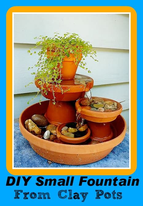Diy Small Fountain From Clay Pots