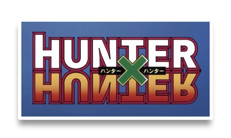 All png & cliparts images on nicepng are best quality. Hunter x Hunter logo sticker | Tomde Studio
