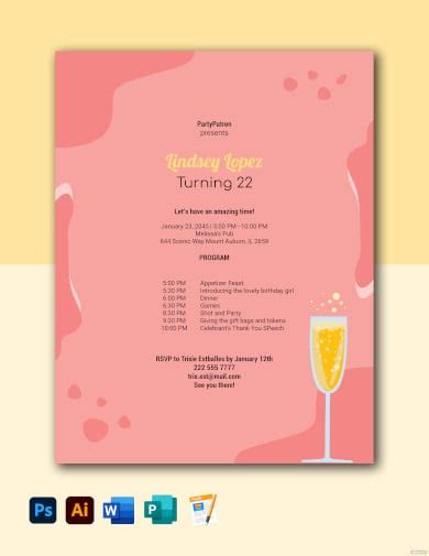 29 Birthday Program Templates Pdf Psd