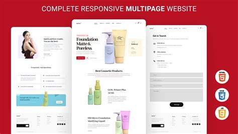 How To Create A Responsive Multiple Pages Website Using Html Css Javascript Step By Step