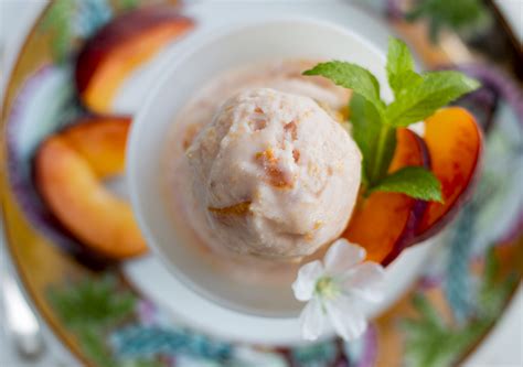Fresh Peach Frozen Yogurt A Zest For Life