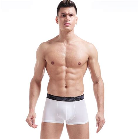 Seamless Breathable Boxer Men Soft Camouflage Underpants Sexy Boxers