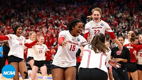 wisconsin wins the 2021 women s volleyball championship in a five set thriller