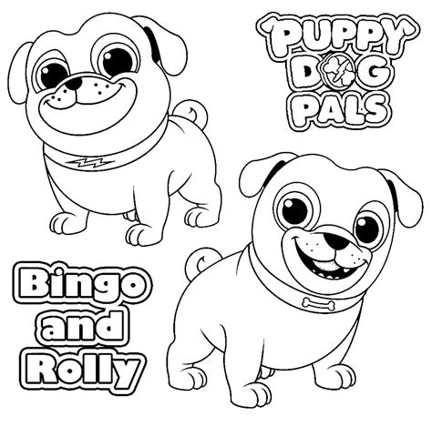 Free Printable Bingo And Rolly Coloring Page Download Print Or Color