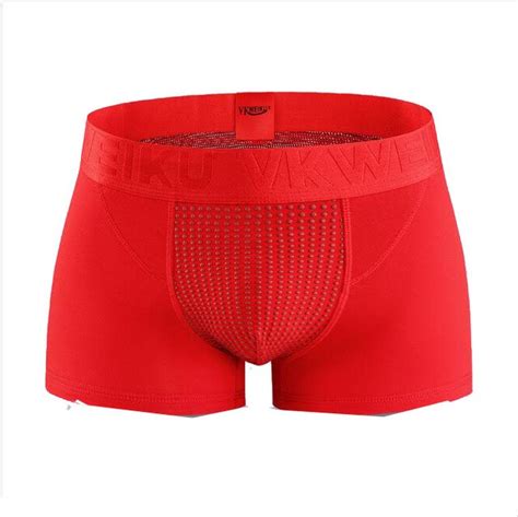 Hot Mens Tourmaline Underwear Men Magnetic Health Boxer Shorts Cotton Breathable Body Sculpting