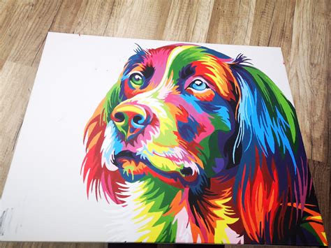 Colorful Dog Paint By Numbers Shop