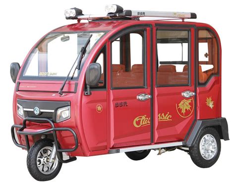 3 Wheel Electric Rickshaw Enclosed Passenger Tricycle China Manufacturer
