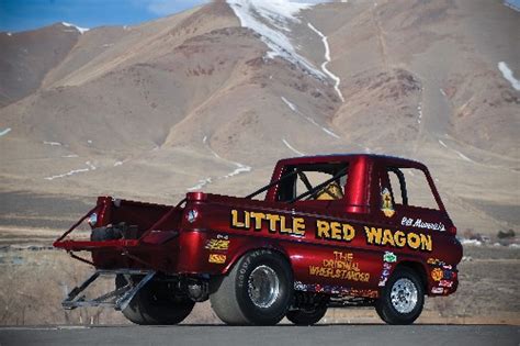 1965 Dodge A100 Little Red Wagon Wheelstander By Frank Wylie Flickr