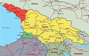 Mapa de Georgia - datos interesantes e información sobre el país