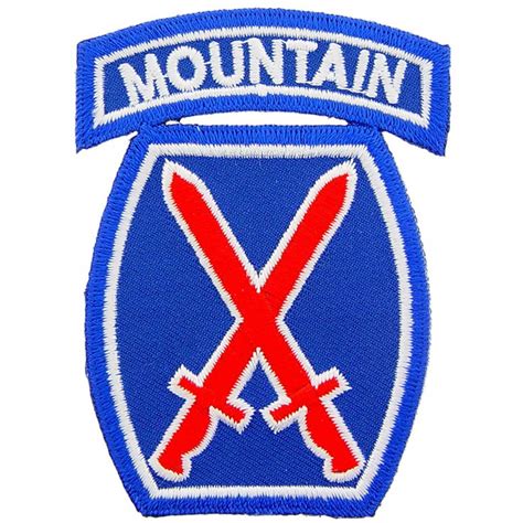 Us Army 10th Mountain Division Patch In 2021 10th Mountain Division