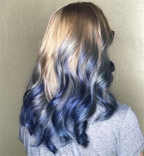 41 Bold And Beautiful Blue Ombre Hair Color Ideas Page 4