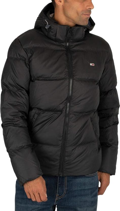 tommy jeans men s tjm essential down jacket uk clothing