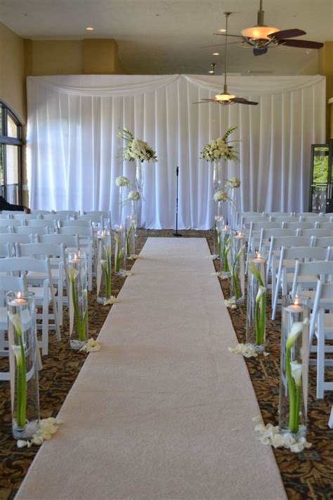 Indoor Wedding Aisle Decor