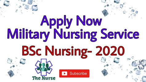 Apply Now Military Nursing Service Bsc Nursing Course