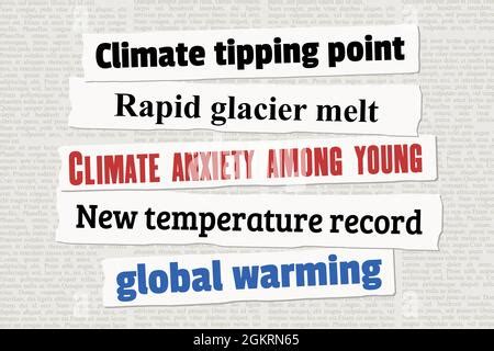 Climate Change News Headlines Newspaper Clippings About Global Warming Temperature Records And