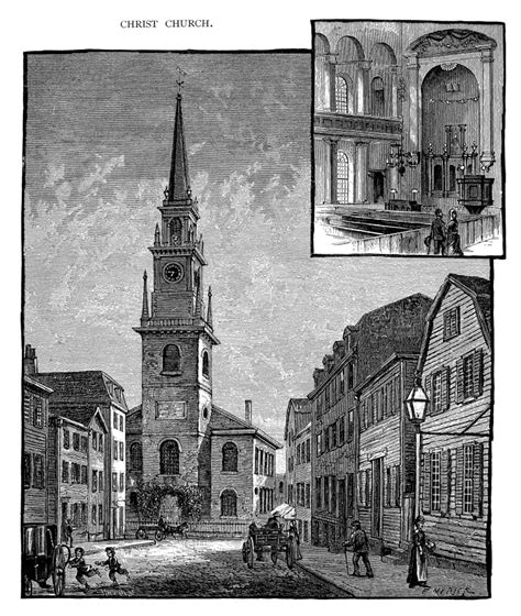 Old North Church 1775 Nthe Old North Christ Church In Boston