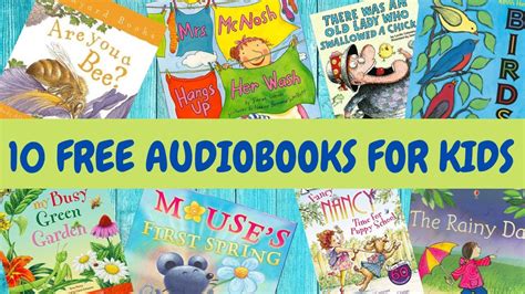 10 Free Audiobooks For Kids 30 Minutes Of Reading For Kids Youtube