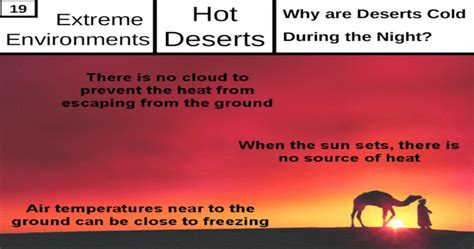 A Desert Is Very Hot In The Day And Very Cold At Night Why Science