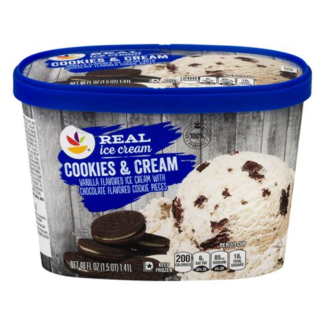 Save On Giant Real Ice Cream Cookies Cream Order Online Delivery Giant