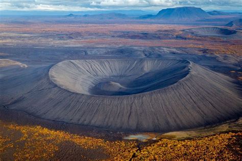 Hverfjall Tephra Cone Volcano In Myvatn Region Iceland 2016 National