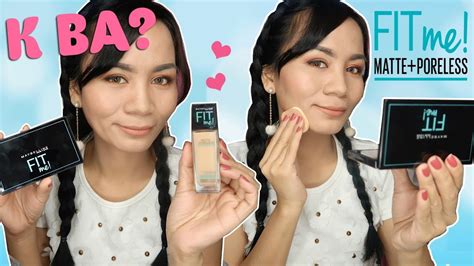 In addition, the gloss is regulated and the skin matted. (K BA?!) MAYBELLINE FIT ME POWDER Foundation REVIEW (Acne ...